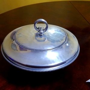 BUENILUM DOUBLE WALL ALUMINUM BOWL W LID & SPIRAL TOP STAMPED